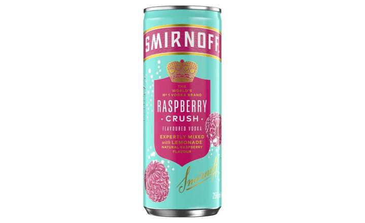 Smirnoff Raspberry Crush & Lemonade 250ml (405523)