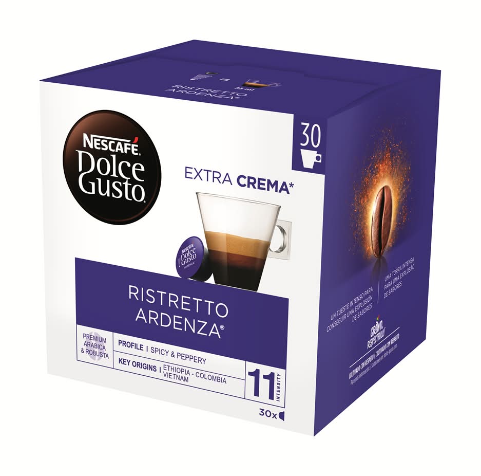 Nescafé - Café em cápsulas dolce gusto ristreto ardenza, embalagem de 210g