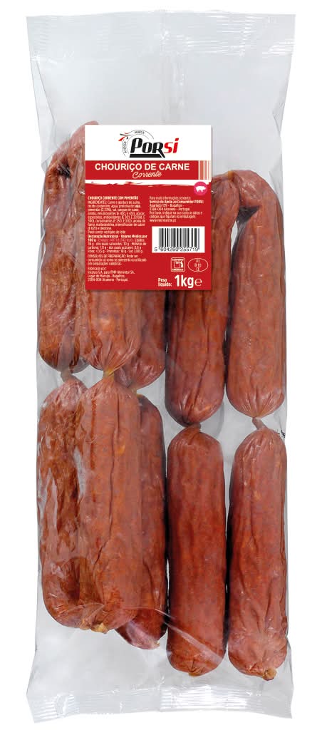 PorSi - Chouriço corrente, embalagem de 1kg