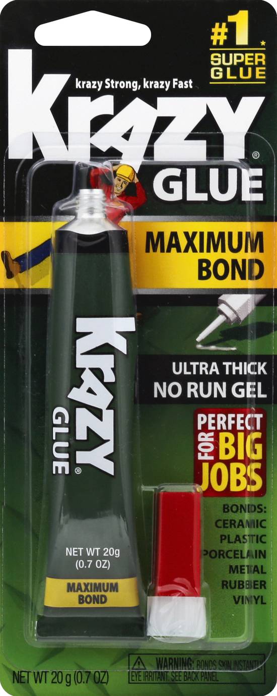 Krazy Glue Maximum Bond Ultra Thick Gel (0.7 oz)