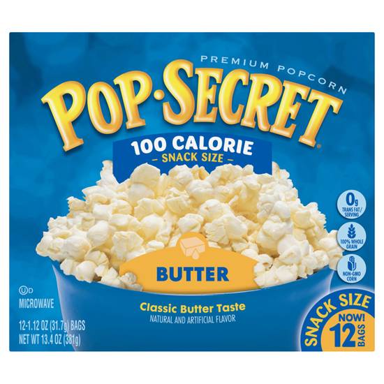 Pop Secret 100 Calorie Butter Microwave Popcorn (12 ct)