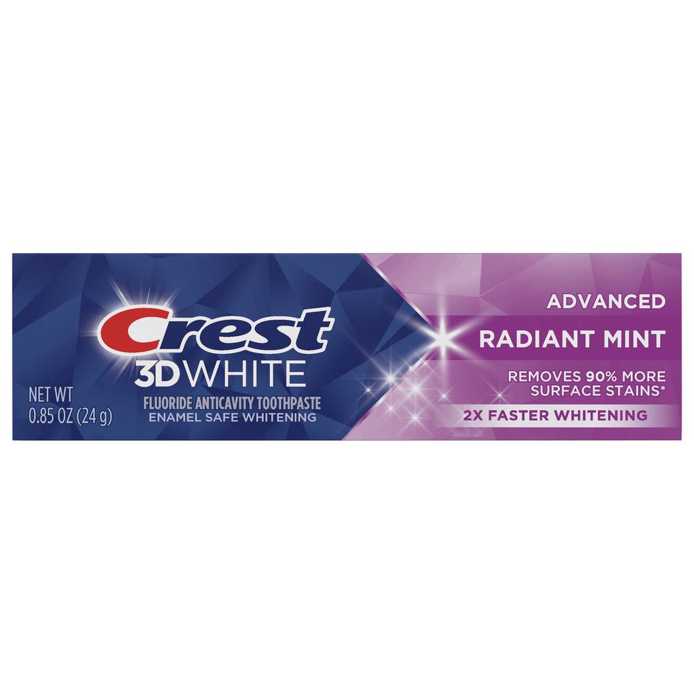 CREST 3d White, Whitening Toothpaste Radiant Mint (0.9 oz)