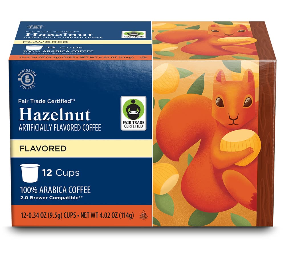 Barissimo Fair Trade Hazelnut Coffee Cups