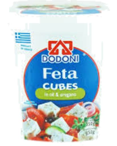 Dodoni Feta Cubes in Oil & Oregano (350g)