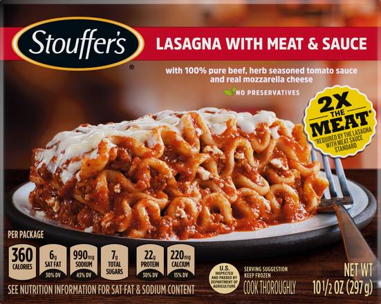 Stouffer's Lasagna With Meat Sauce