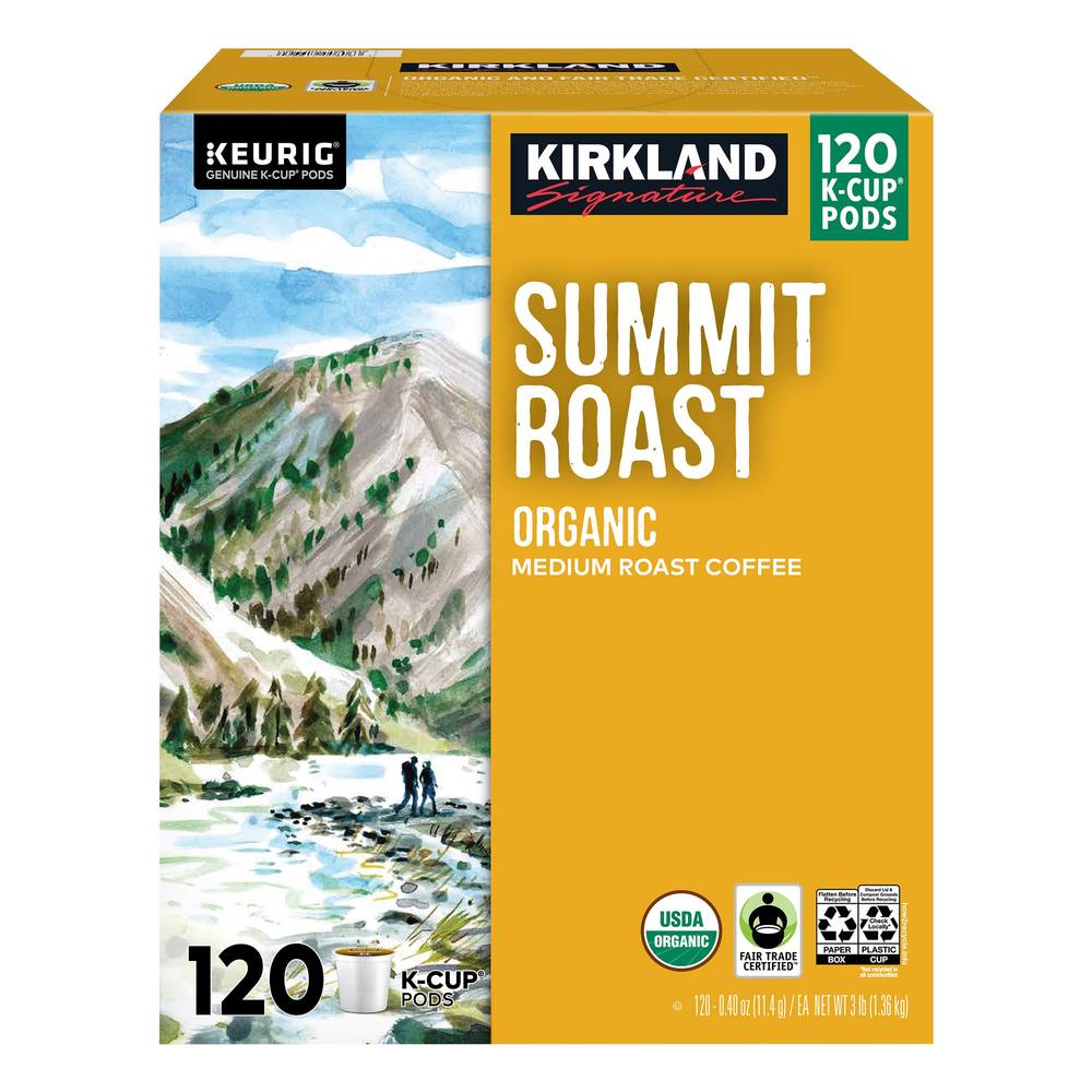 Kirkland Signature Summit Roast Medium Roast Coffee K-Cup Pods (120 ct, 0.4 oz)