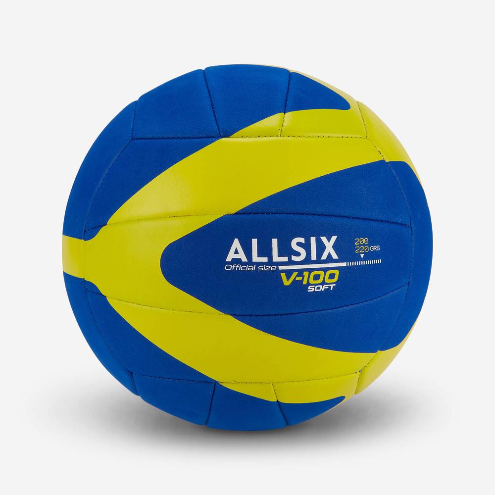 Allsix balón de volleyball infantil v100 soft 200 azul/amarillo