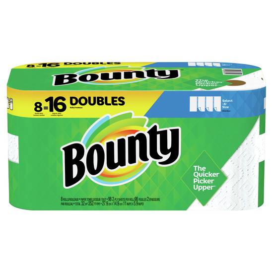 Bounty Select-A-Size Paper Towels - White, 8 ct