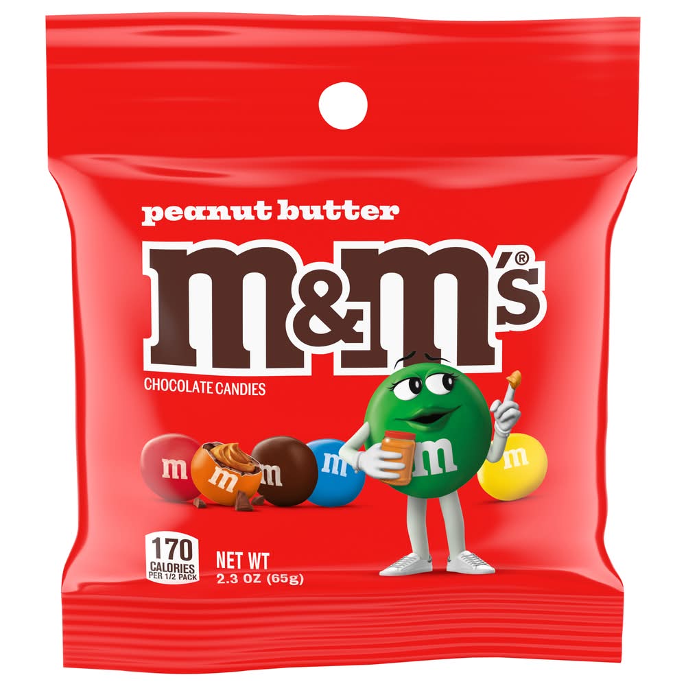 M&M's Chocolate Candies, Peanut Butter (2.3 oz)