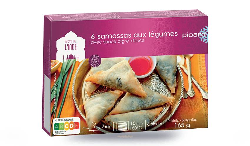 6 samossas aux légumes