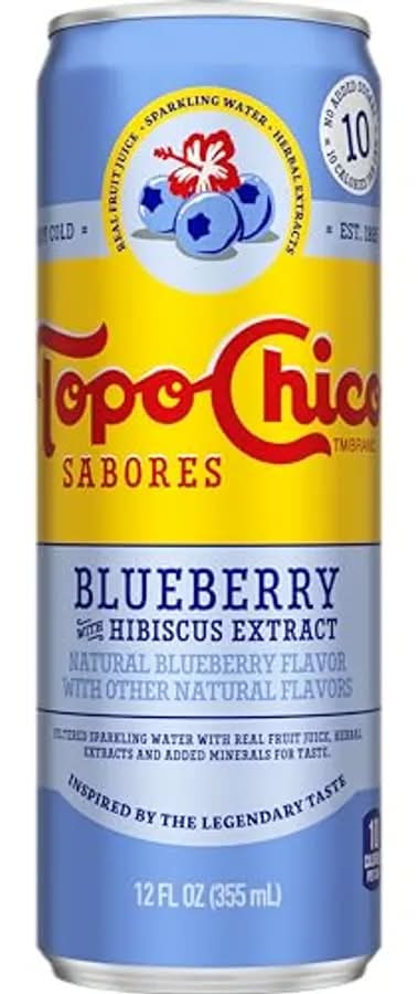 Topo Chico Sabores Blueberry with Hibiscus Extract
