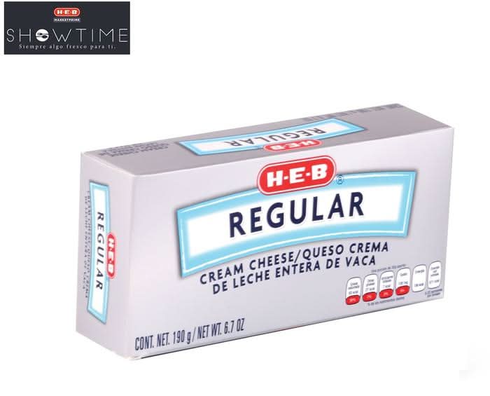 H-E-B · Queso crema regular (190 g)