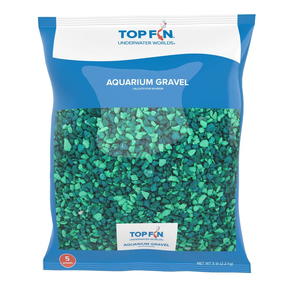 Top Fin Premium Aquarium Gravel (green mix)