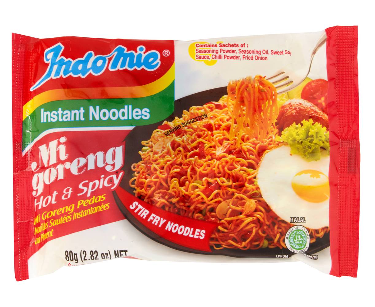 Indomie Instant Noodles Hot & Spicy Mi Goreng (80g)
