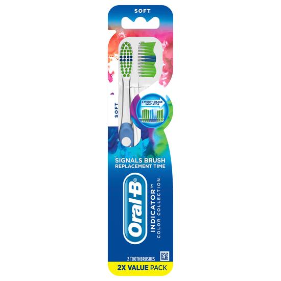 Oral-B Indicator Color Collection Soft Toothbrushes