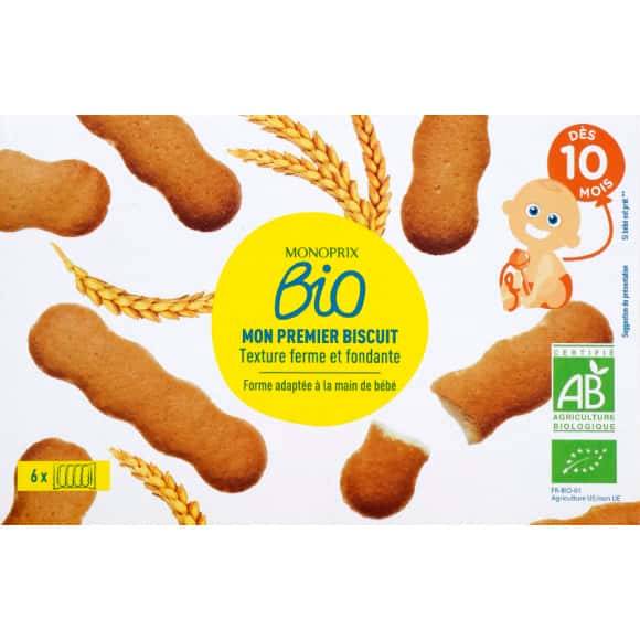 Monoprix Bio Mon Premier Biscuit, D}S 10 Mois, Bio La Boîte De 120G