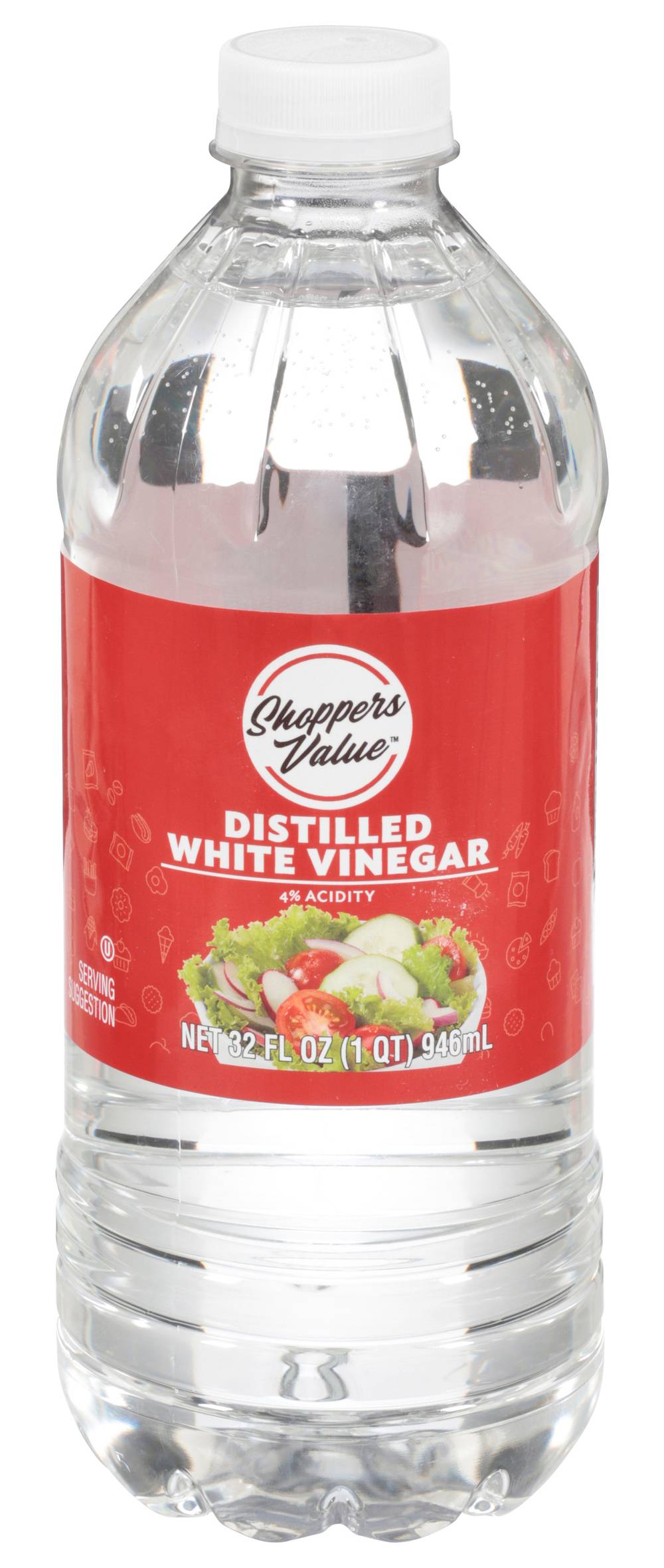 Shoppers Value Distilled White Vinegar, White (32 fl oz)