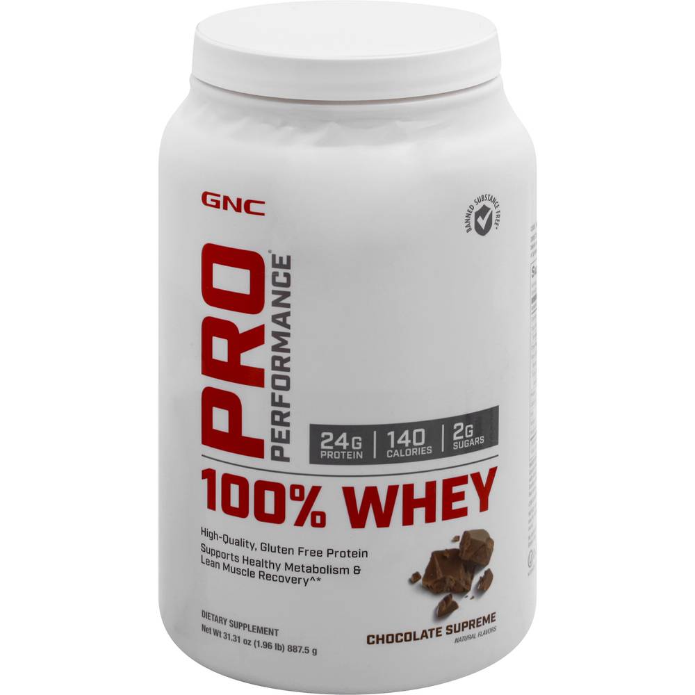 Gnc Pro Performance 100% Whey Protein Powder (4 lb) (chocolate supreme)