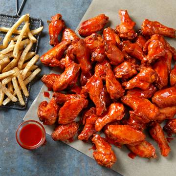 Order Large Family Size Bone-In Wings food online from Apps All Around store, Rochester on bringmethat.com
