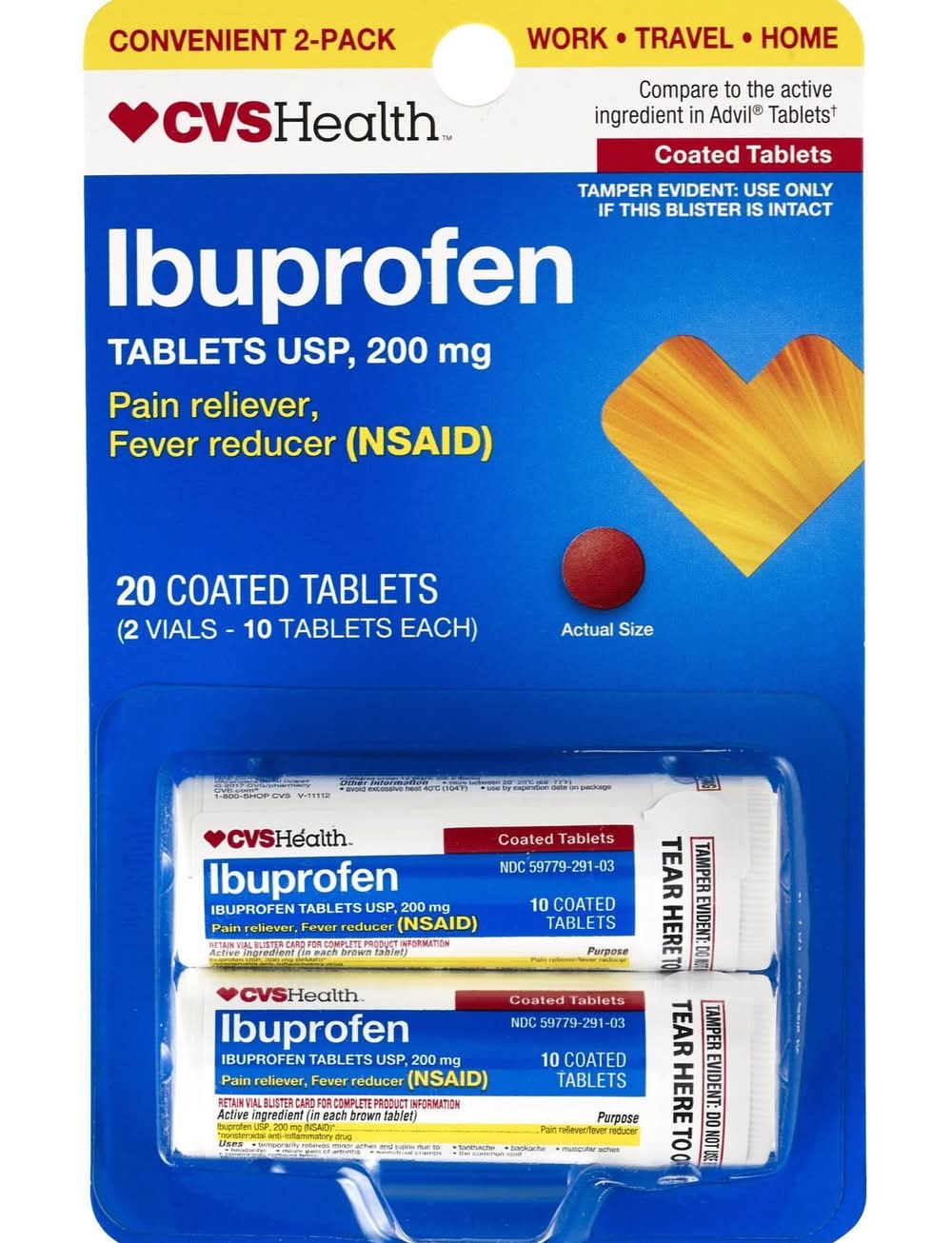 Cvs Ibuprofen Tablets, 20Ct