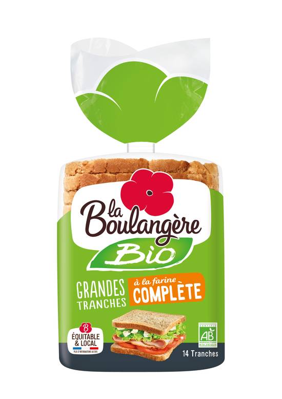 La Boulangère - La boulangere pain de mie complet bio (14 pièces )