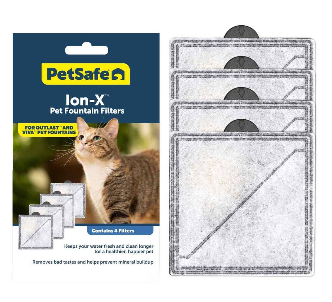 PetSafe Pet Fountain Filters, White (4 ct)