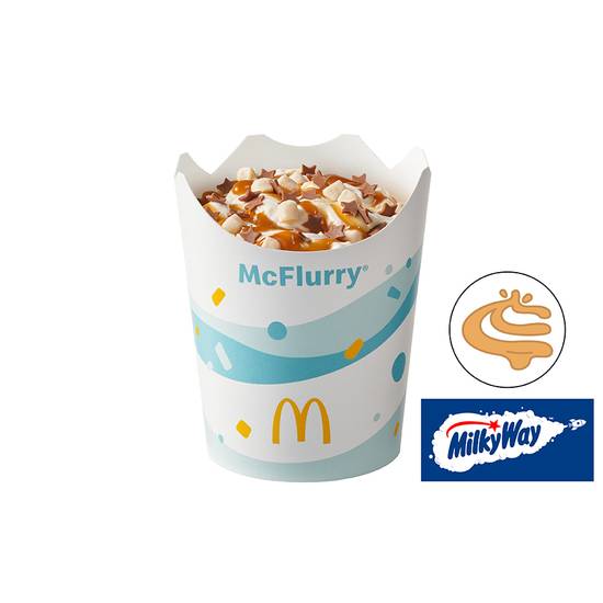 McFlurry® o smaku waniliowym MilkyWay® z polewą karmelową