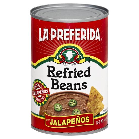 La Preferida Refried Beans With Jalapenos (16 oz)