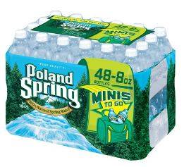 Poland Spring - Spring Water - 48/8 oz plastic bottles (1X48|1 Unit per Case)