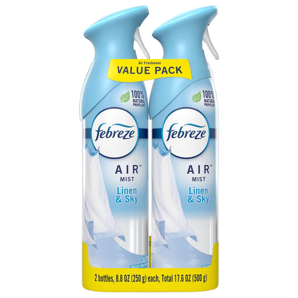 Febreze 100% Natural Propellant Air Fresher (air mist linen & sky)