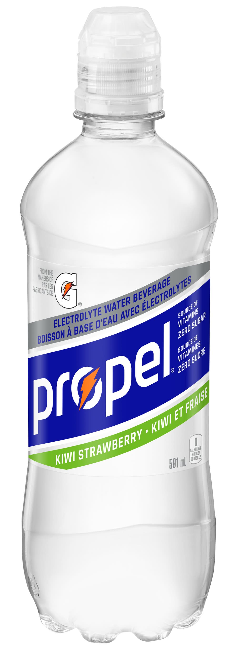 Propel boisson à l'eau électrolytique - electrolyte water beverage, kiwi & fraise (591ml)