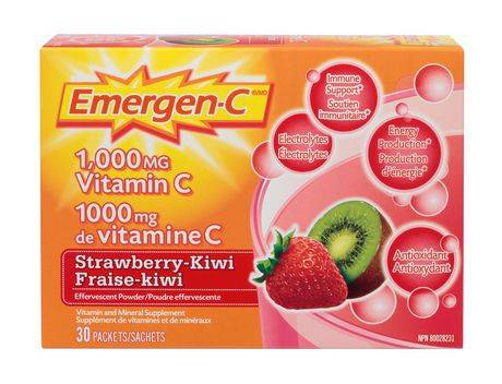 Emergen-C Strawberry Kiwi Vitamin C 30 Count (emergen-c strawberry kiwi)