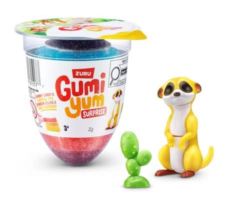 ZURU Gumi Yum Surprise Wildlife Gummy & Toy For Kids Ages 3+ (22 g)