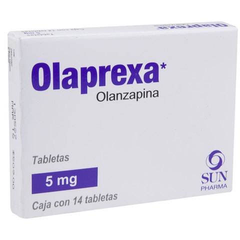 Sun pharma olaprexa olanzapina tabletas 5 mg (14 piezas)