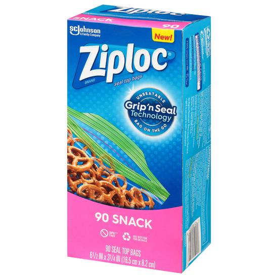 Ziploc Snack Seal Top Bags
