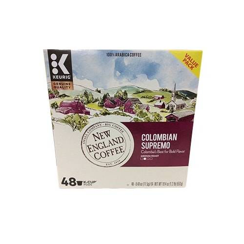 Keurig New England Coffee Colombia Supremo K-Cup Pods (1.2 lbs)