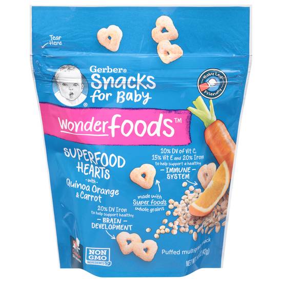 Gerber Snacks For Baby Quinoa Orange & Carrot