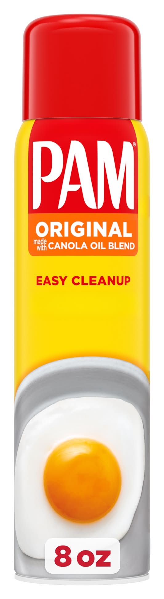 Pam 100% Natural Fat-Free Original Canola Oil Cooking Spray - 8oz