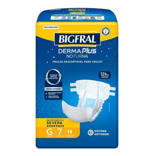 Bigfral · Fralda descartável adulto derma plus noturna g (500 g)