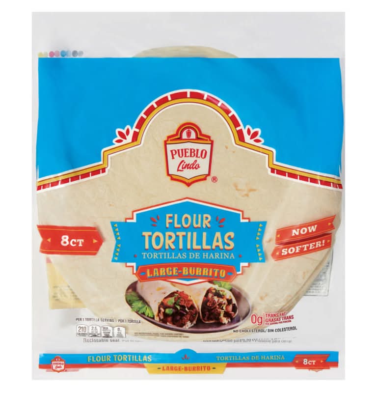 Pueblo Lindo Large Burrito Flour Tortillas