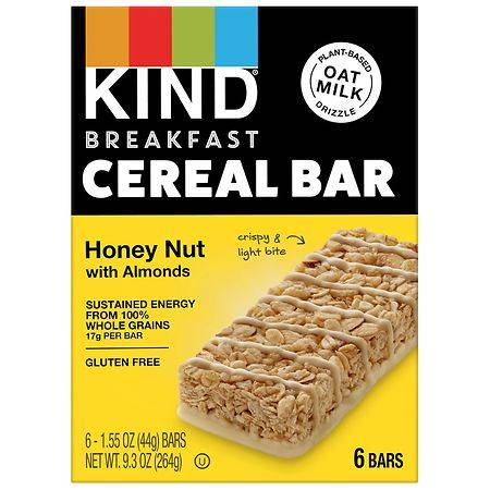 KIND Cereal Bars Honey Nut with Almonds - 1.55 oz x 6 pack