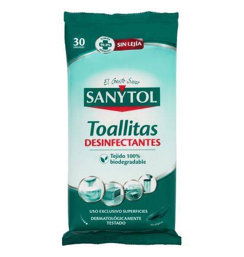 Toallitas Sanytol Desinfectantes (30 unidades)