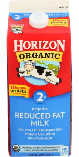 Horizon Organic 2% Reduced Fat Milk