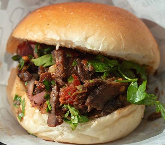 Beef Shawarma Sandwich on kaiser