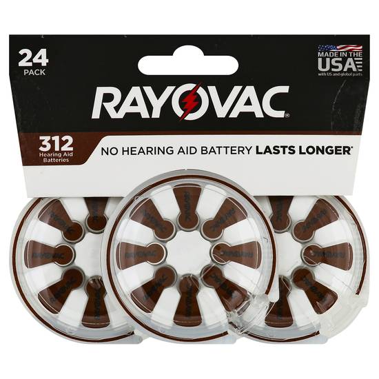 Rayovac No Hearing Aid Batteries (24 pack)
