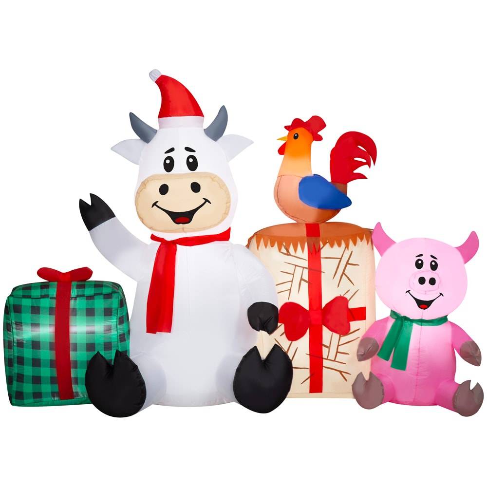 Holiday Living 4-ft LED Barnyard Scene Christmas Inflatable | 882993