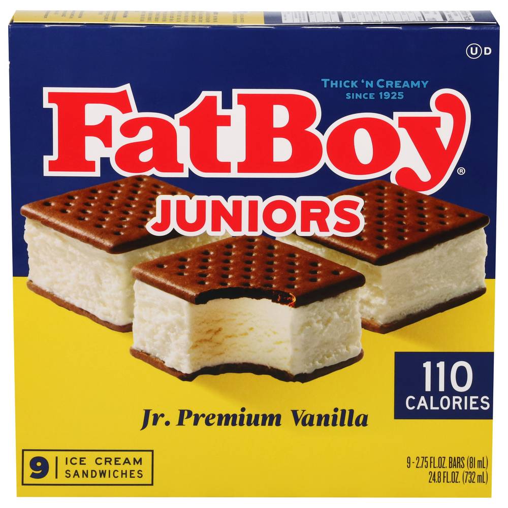 Fatboy Vanilla Ice Cream Sandwich (9 ct)