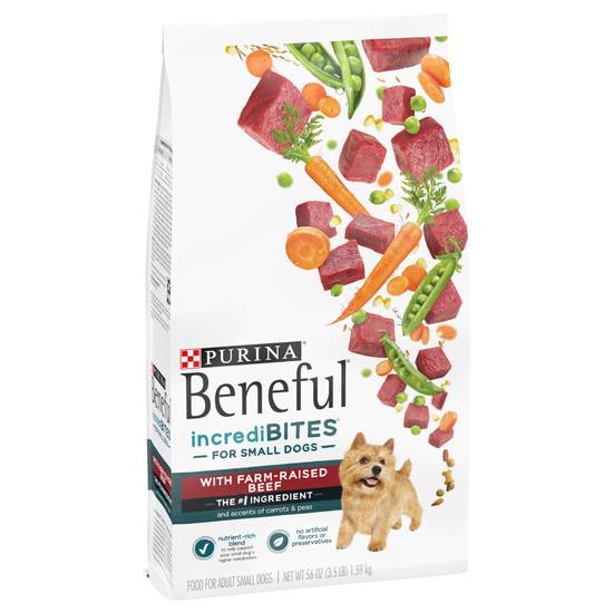 Purina Beneful Incredibites With Farm-Raised Beef Small & Adult Dog Food