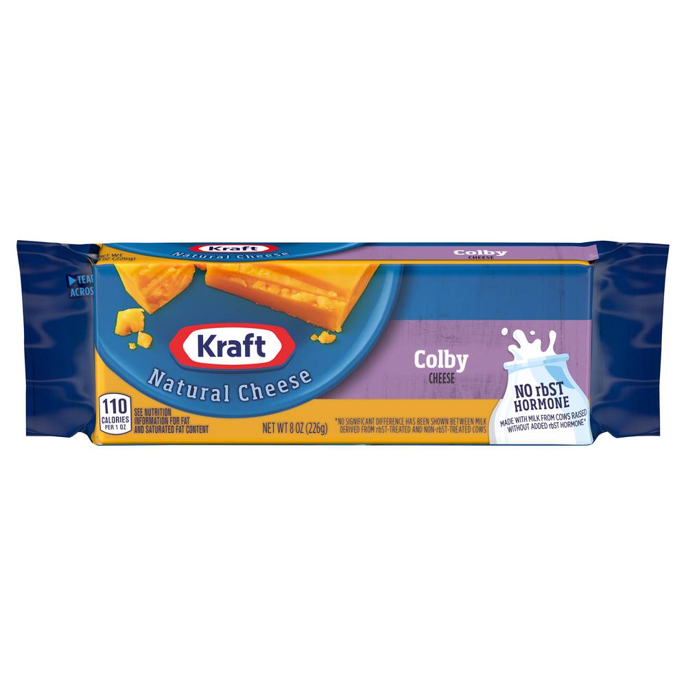 Kraft Colby Cheese Block Wrapper (8 oz)