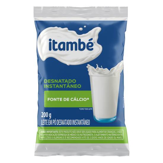 Itambé leite em pó instantâneo desnatado (200g)